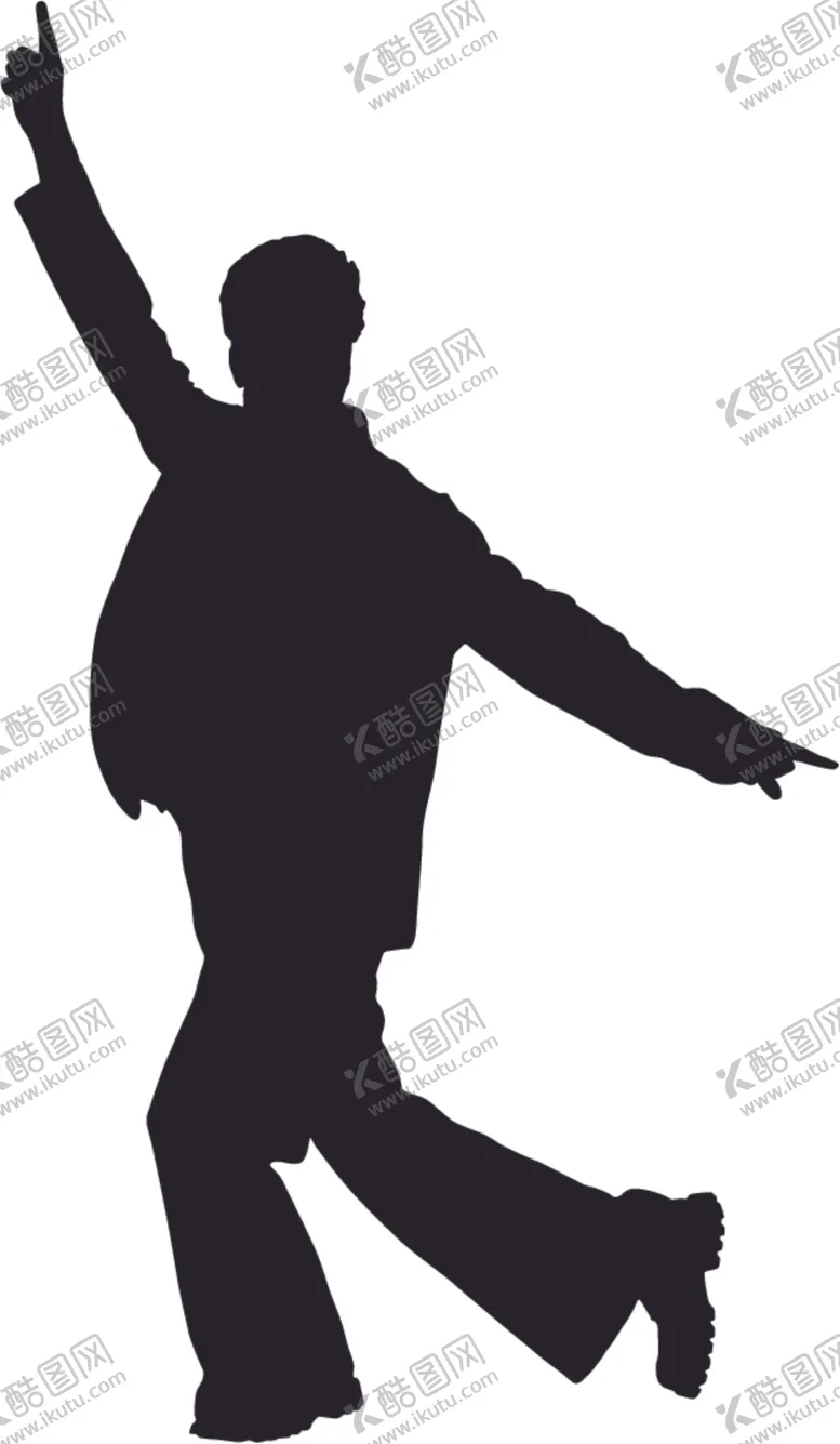 编号：46533504191210291538【酷图网】源文件下载-欢呼的人剪影