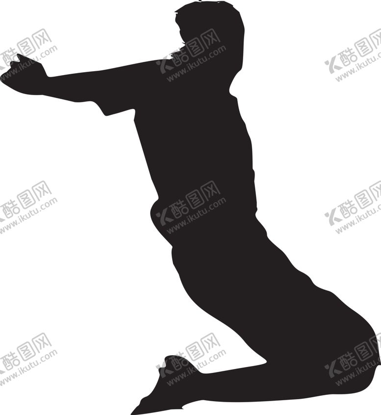 编号：36876710090959026093【酷图网】源文件下载-运动员剪影