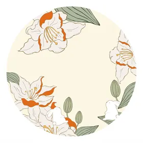 中秋花边兔子纹样
