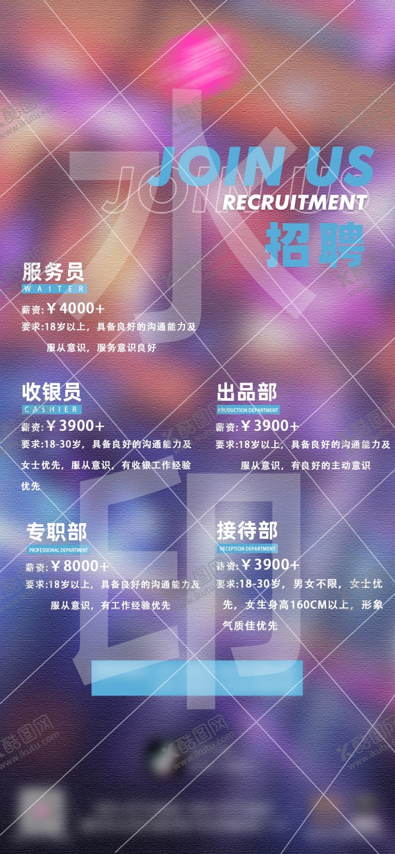 编号：67176703242109313131【酷图网】源文件下载-酒吧招聘海报