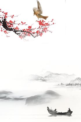 山水花天空