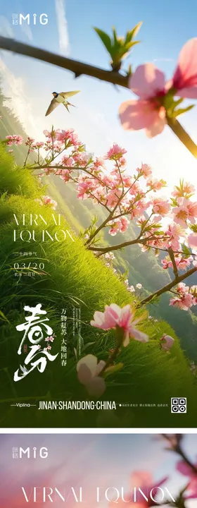 二十四节气春分海报