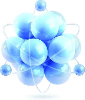 分子结构蓝色科技化学创意