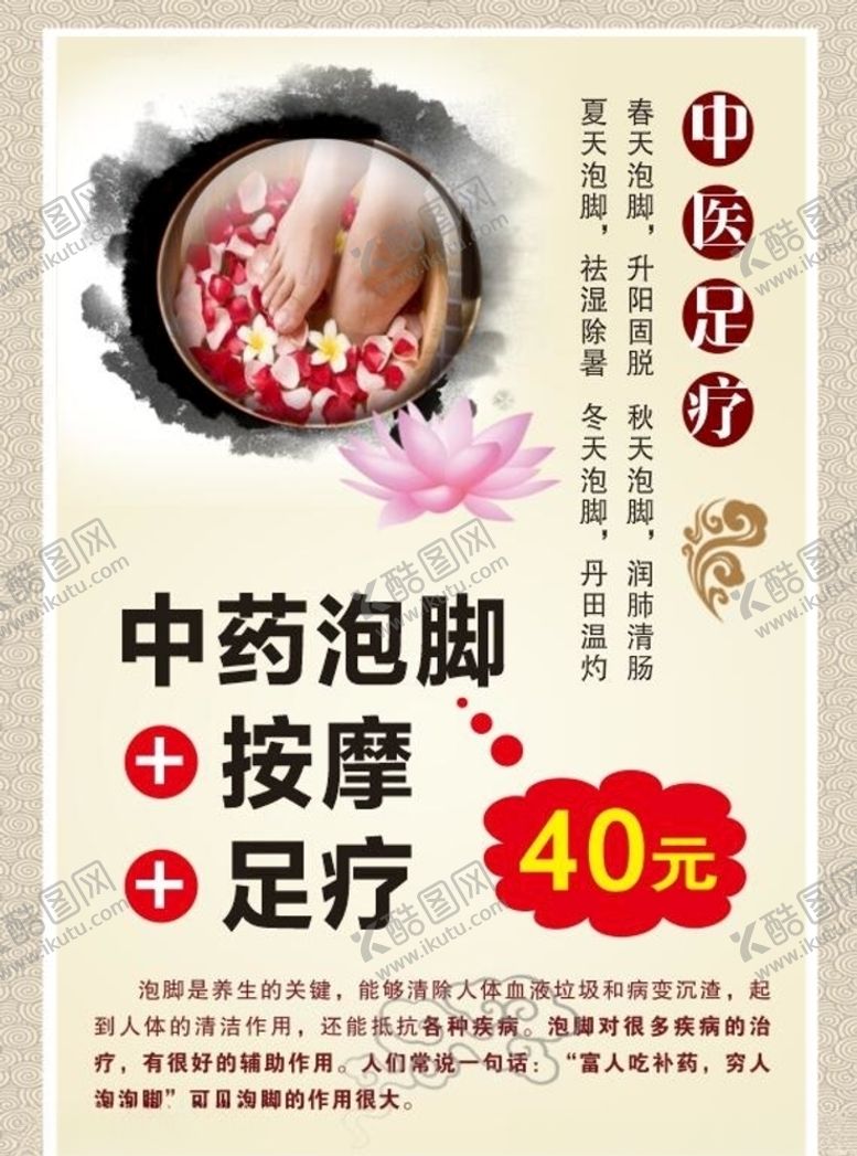 编号：62118609141430496315【酷图网】源文件下载-中医足疗海报