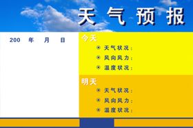 天气预报宣传栏