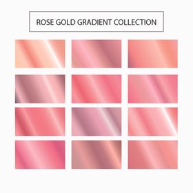 玫瑰金渐变色卡
