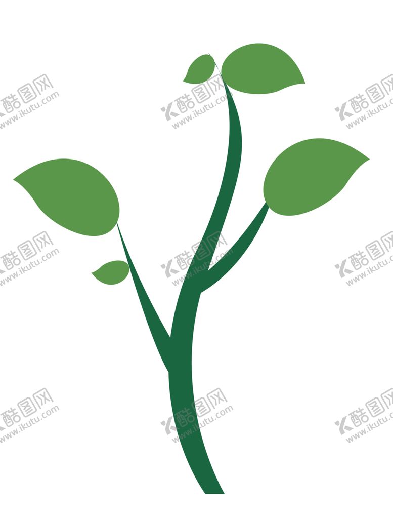 编号：94139502060451392838【酷图网】源文件下载-手绘植树节绿色小树苗元素