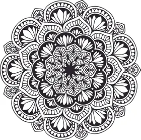 曼陀罗花纹