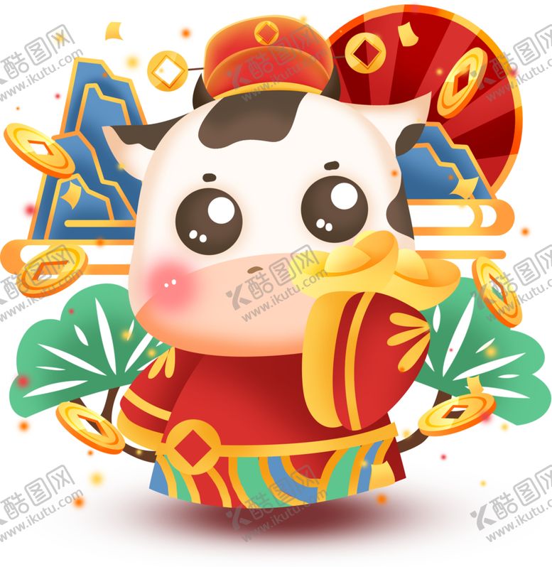 编号：91215105132238041343【酷图网】源文件下载-卡通牛