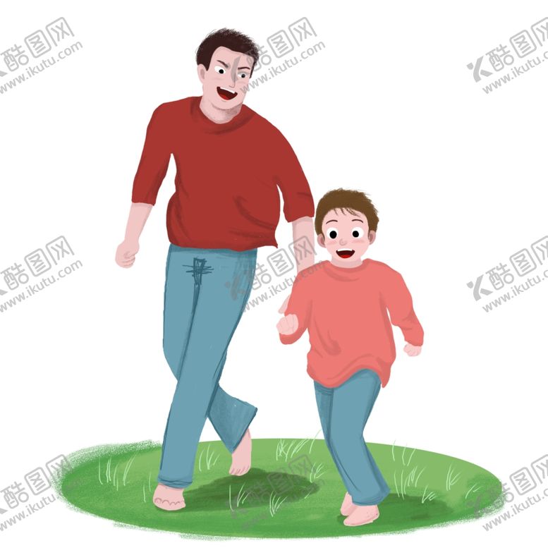 编号：33053507140306412465【酷图网】源文件下载-父亲节插画