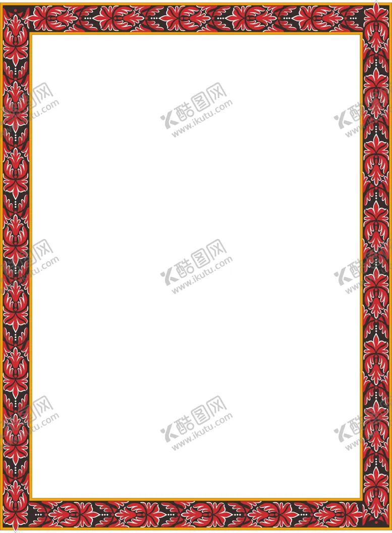 编号：76163606151608181701【酷图网】源文件下载-简约花纹边框