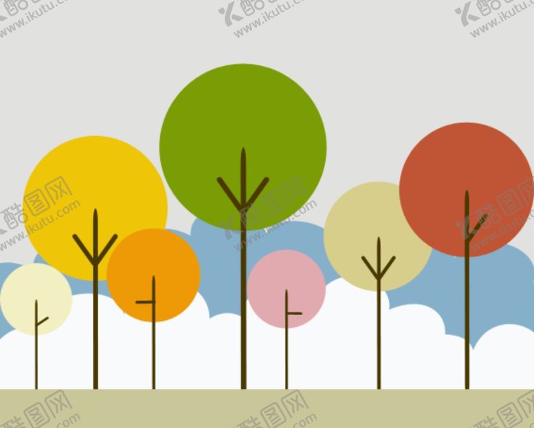 编号：93145910301123011006【酷图网】源文件下载-小树背景