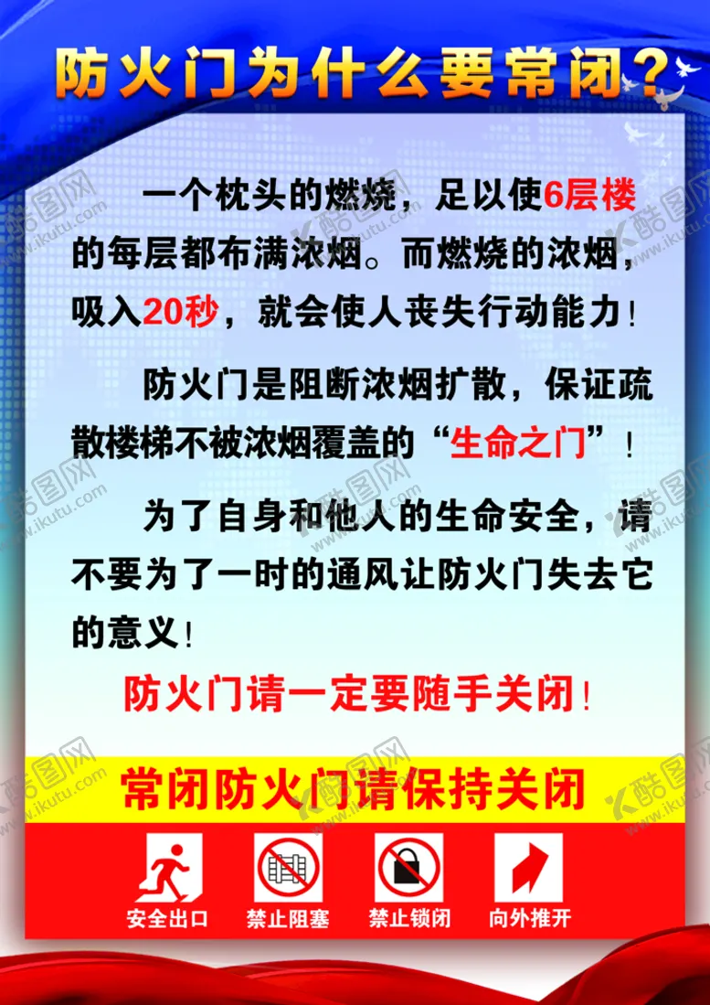 编号：51698010062309282507【酷图网】源文件下载-消防门常识