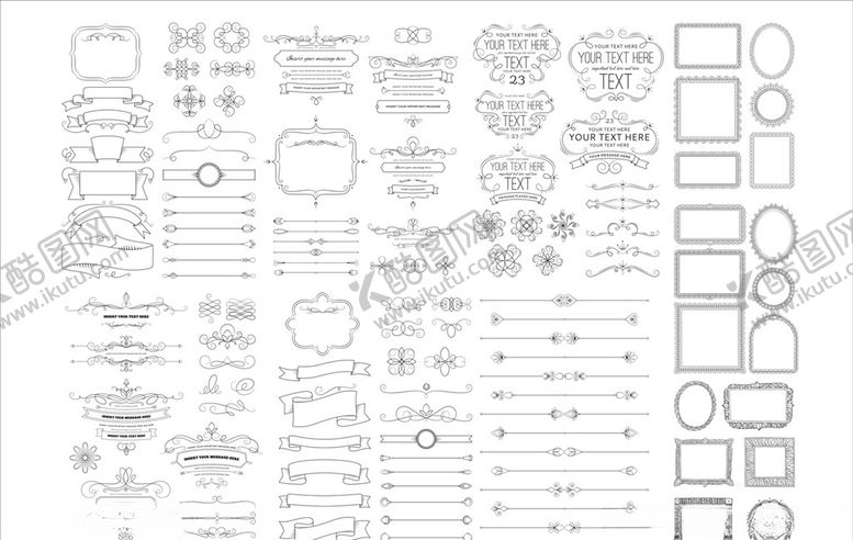 编号：31631010012013416834【酷图网】源文件下载-欧式花纹边框