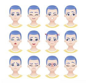 不同表情