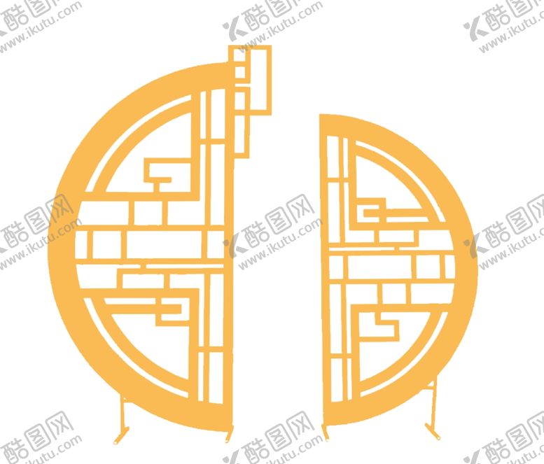 编号：90286310042302594798【酷图网】源文件下载-中式屏风