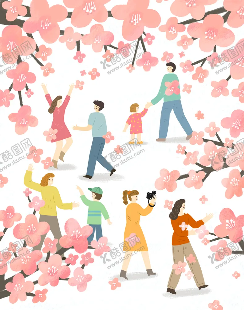 编号：70859210021446106903【酷图网】源文件下载-春天插画 