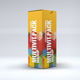 纸盒零食包装贴图样机