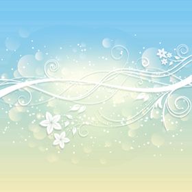 淡彩抽象花朵
