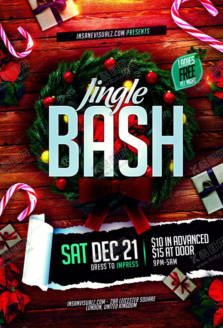 编号：85891910310918286433【酷图网】源文件下载-圣诞节海报