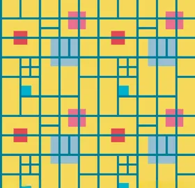 抽象几何数码印花