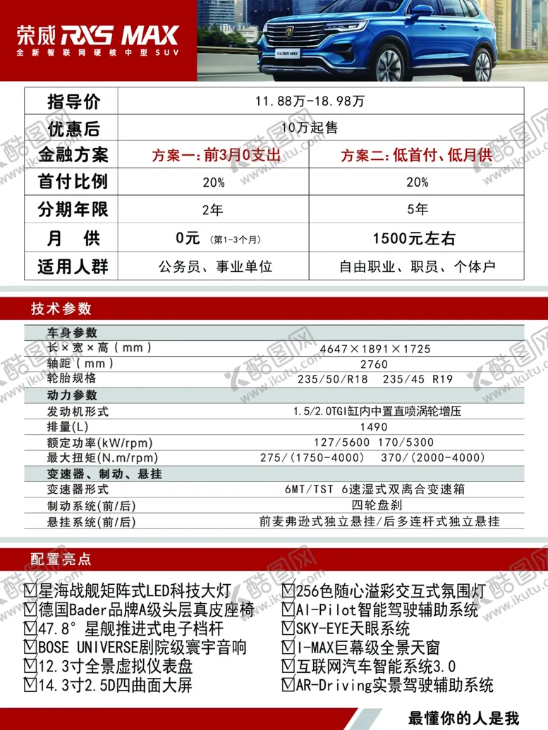 编号：47263106272126598255【酷图网】源文件下载-荣威参数牌