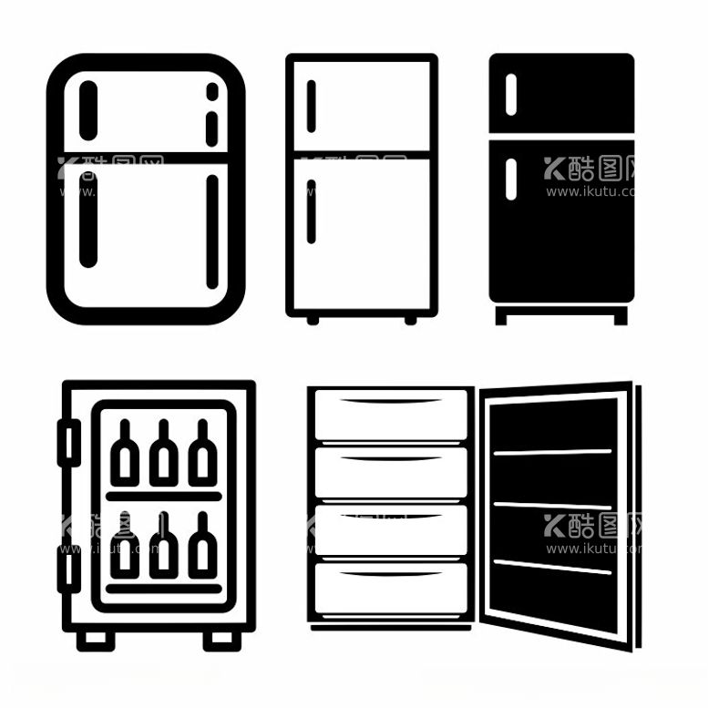 编号：95626312181343294471【酷图网】源文件下载-冰箱图标