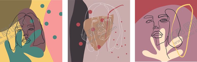 编号：54414909230457231212【酷图网】源文件下载-简笔人像