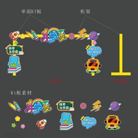 开学季美陈装饰门头