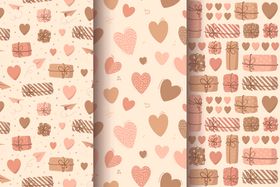 浪漫心形图案背景素材