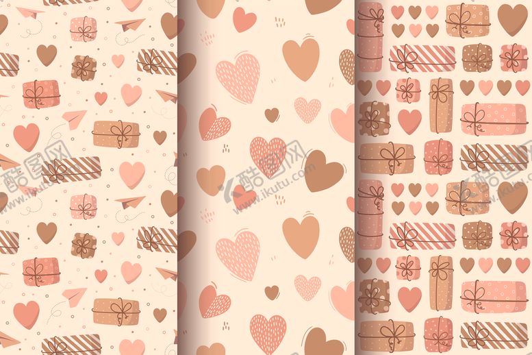 编号：39937511020421094737【酷图网】源文件下载-浪漫心形图案背景素材