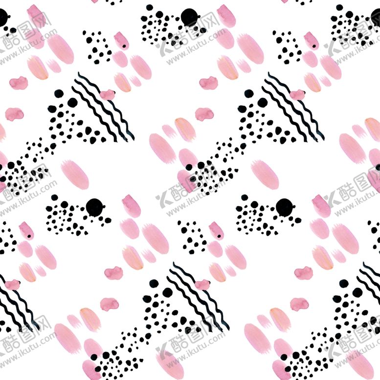 编号：77588210121816505060【酷图网】源文件下载-水彩花朵创意图案