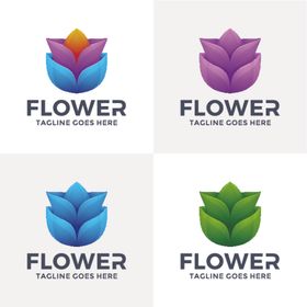 花朵图标LOGO设计志设计企业logo