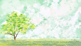小清新简约创意海报图片淡雅手绘治愈系