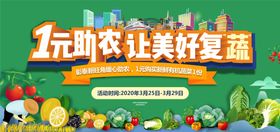 房地产有机蔬菜活动展板