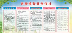 粮食种植科技常识展板圆形