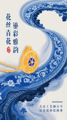 黄金珠宝创意海报