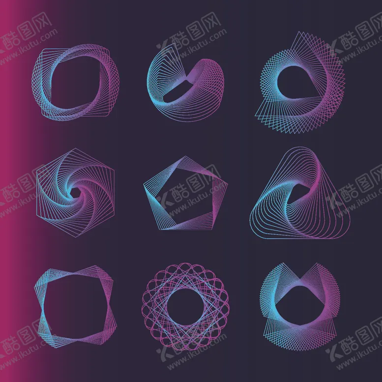 编号：28026712100304531131【酷图网】源文件下载-抽象几何EPS矢量元素
