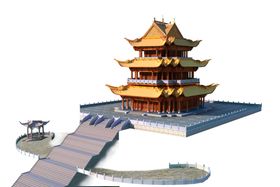 宫殿传统装饰海报素材