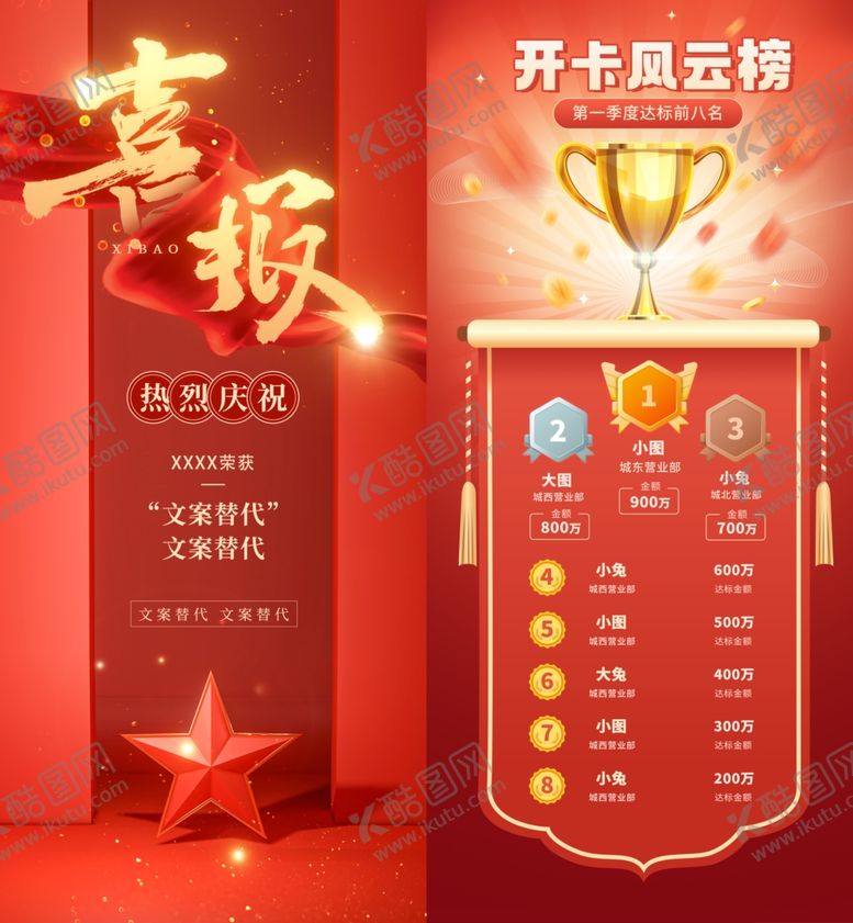 编号：57696407021542131225【酷图网】源文件下载-喜报
