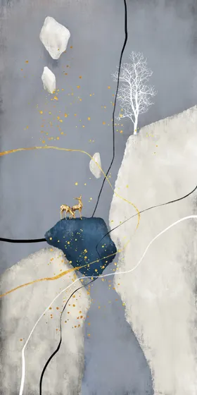 抽象几何装饰画