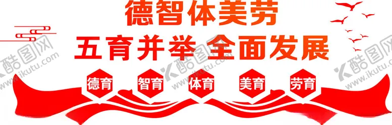 编号：33224902142150027035【酷图网】源文件下载-德智体美劳文化墙