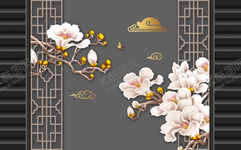 编号：86886609292016425556【酷图网】源文件下载-花鸟装饰画