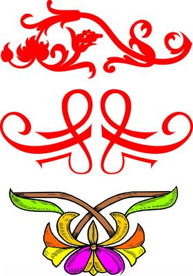 花边古典框中式古典框古典纹