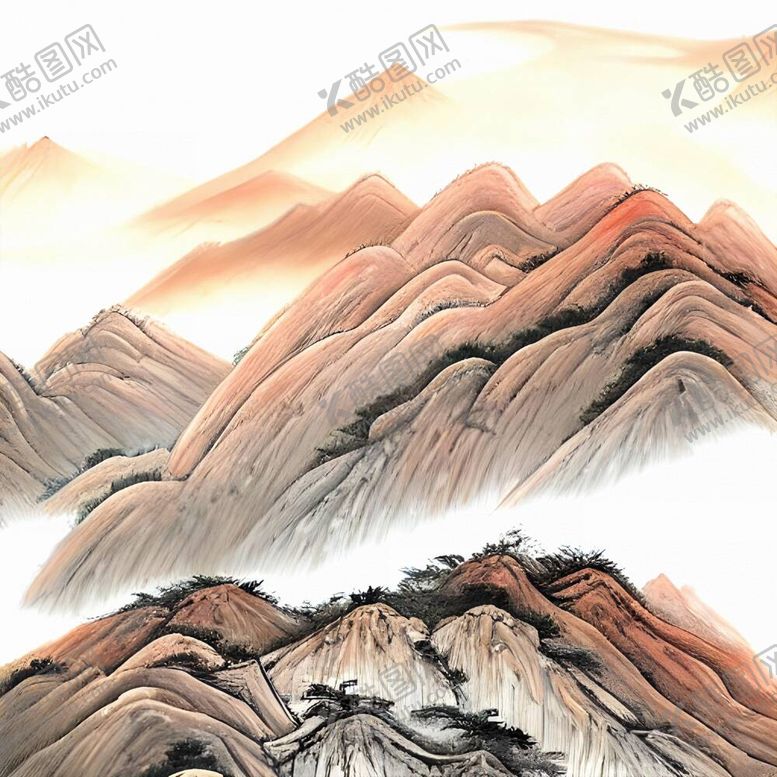 编号：90156209181443116984【酷图网】源文件下载-国画山水