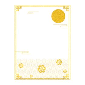 中秋元素剪纸节节材
