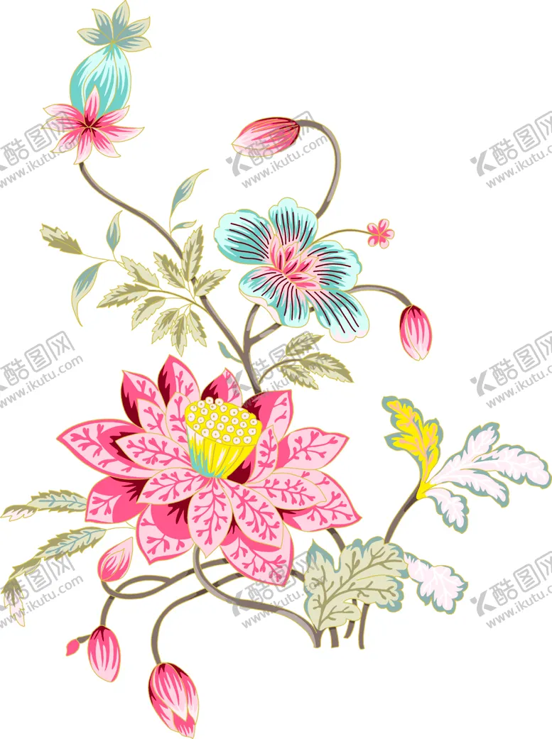 编号：51281704190636443760【酷图网】源文件下载-清新森系花枝