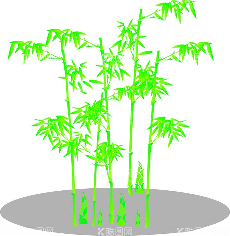 编号：73005412212022219056【酷图网】源文件下载-竹子矢量图
