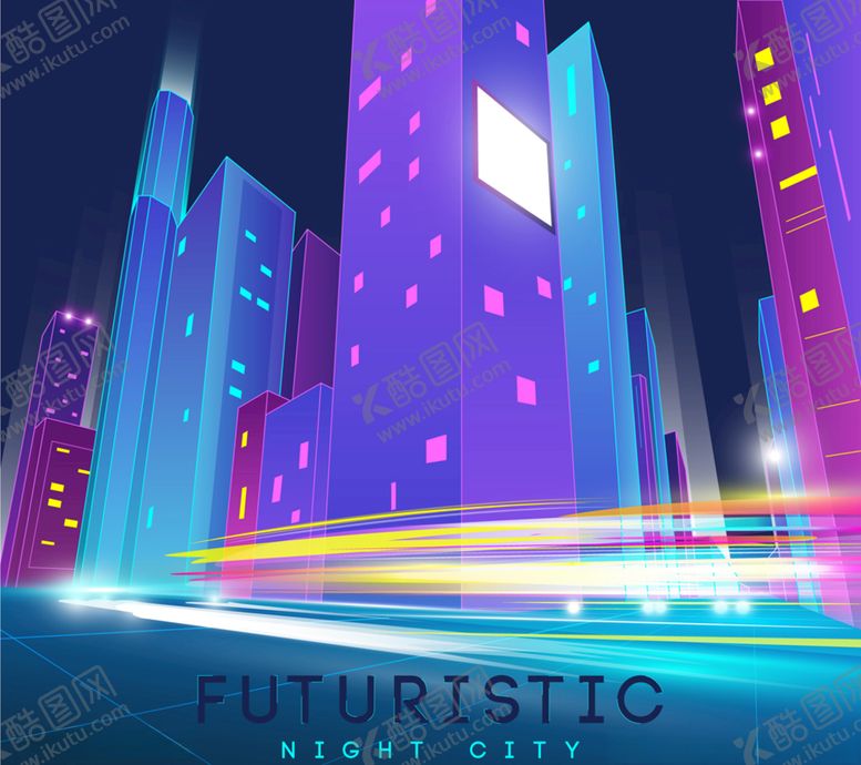编号：79693509290247426569【酷图网】源文件下载-创意未来主义夜晚都市