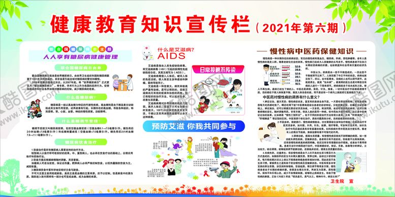 编号：90117401301230189263【酷图网】源文件下载-卫生院健康宣传栏